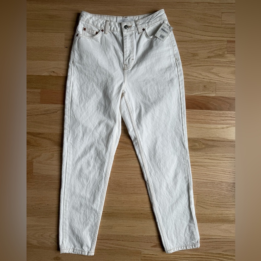 NWT Topshop Women's Off-White Skinny Jeans